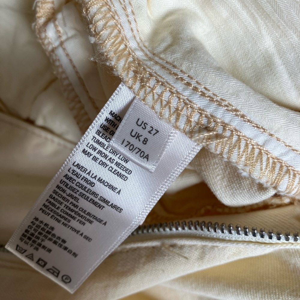 Free People Butter Yellow High Waisted Shorts with Suspenders - Picture 6 of 8